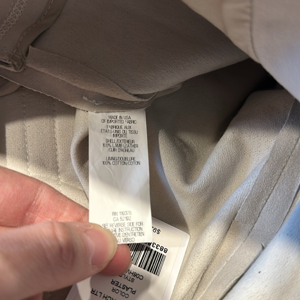 New Helmut Lang Leather Leggings NWT Size 0 - Picture 7 of 7